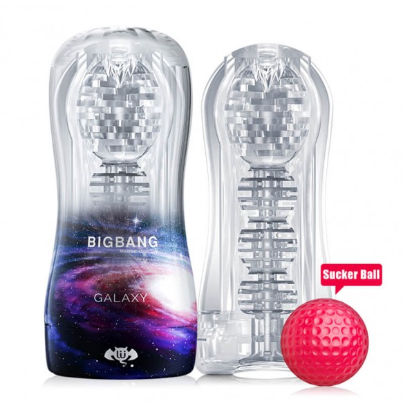 US - 4D BIGBANG Passion Masturbation Cup With Red Sucker Ball (GALAXY)